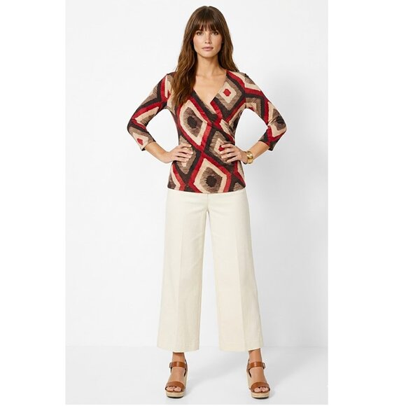 LAUREN RALPH LAUREN - Vintage wrap top (Southwestern print) - Picture 2 of 8